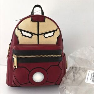Loungefly Marvel Iron Man Arc Reactor Light Up Mini Backpack Red Gold 11767982